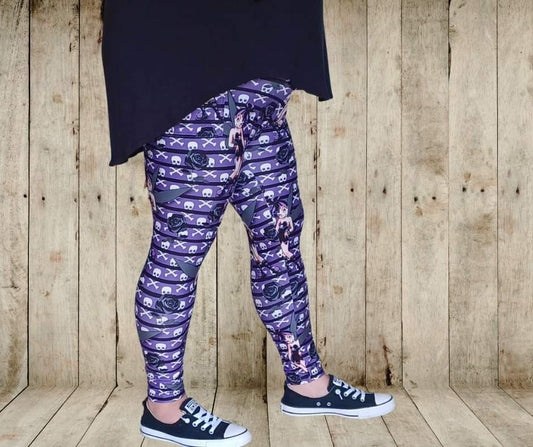 Pixie Goth Full Length Leggings w/ Pockets