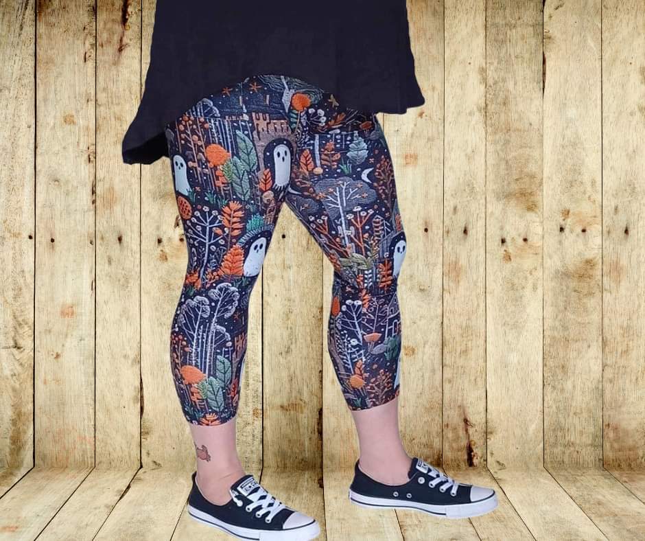 Home Is Where The Haunt Is Capri Length w/ Pockets