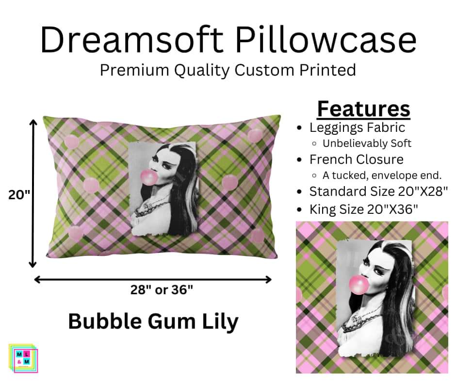 Bubble Gum Lily Dreamsoft Pillowcase