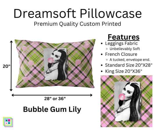 Bubble Gum Lily Dreamsoft Pillowcase