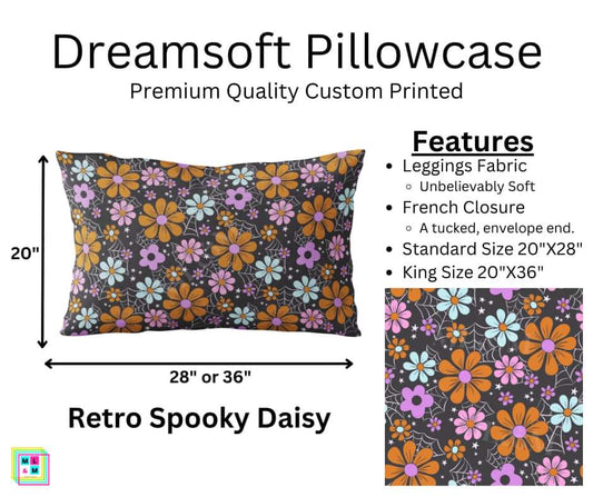 Retro Spooky Daisy Dreamsoft Pillowcase
