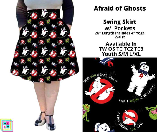 Afraid of Ghosts Swing Skirt