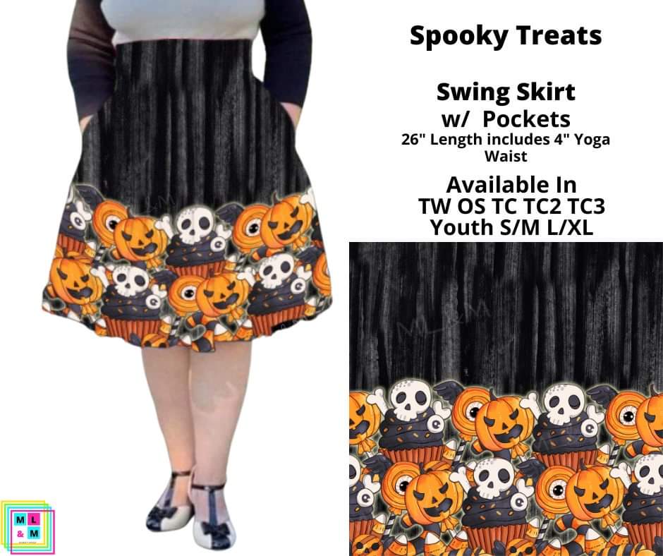Spooky Treats Swing Skirt