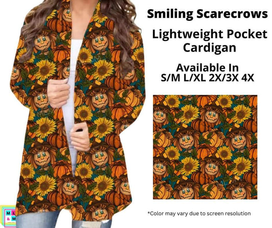 Smiling Scarecrows Pocket Cardigan