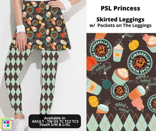 PSL Princess Skirted Full Length Leggings w/ Pockets