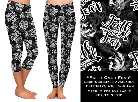 Faith Over Fear - Leggings & Capris