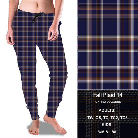 Fall Plaid 14 - Full Joggers with Preorder Closes 8/28 eta 4-6 weeks