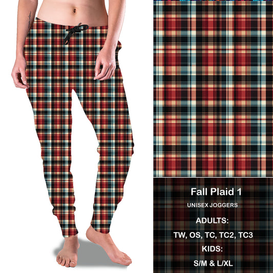 Fall Plaid 1 - Full Joggers  Preorder Closes 8/25 eta 4-6 weeks