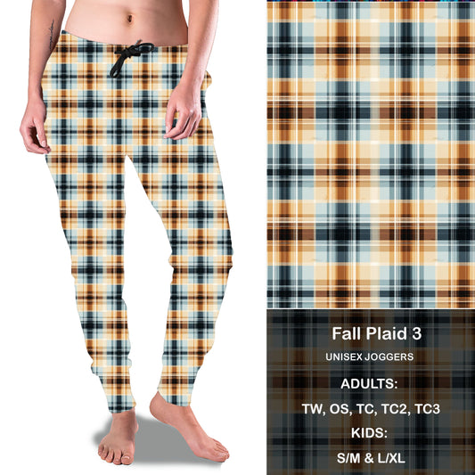 Fall Plaid 3 - Full Joggers  Preorder Closes 8/25 eta 4-6 weeks