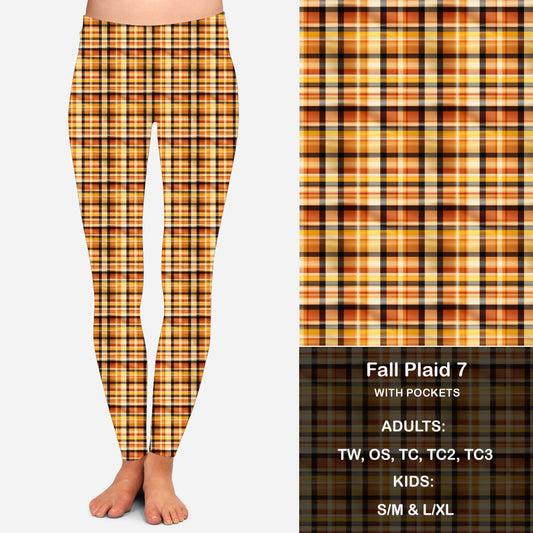 Fall Plaid 7 - Leggings with Pockets Preorder Closes 8/28 eta 4-6 weeks