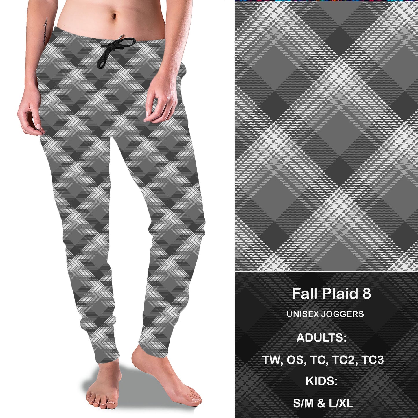 Fall Plaid 8 - Full Joggers Preorder Closes 9/26 eta Nov.