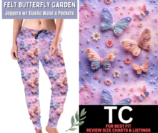 Felt Butterfly Garden Joggers