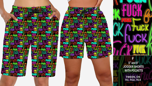 F - Jogger Shorts Preorder Closes  7/28