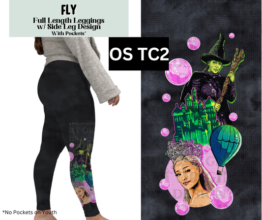 Fly Full Length Leggings w/ Side Leg Designs