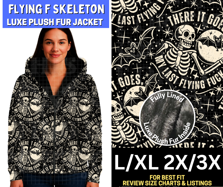 Flying F Skeleton Luxe Fur Jacket