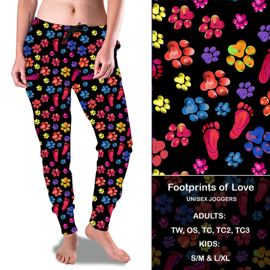 Foot prints of Love - Full & Capri Joggers Preorder Closes 6/19 eta Late July