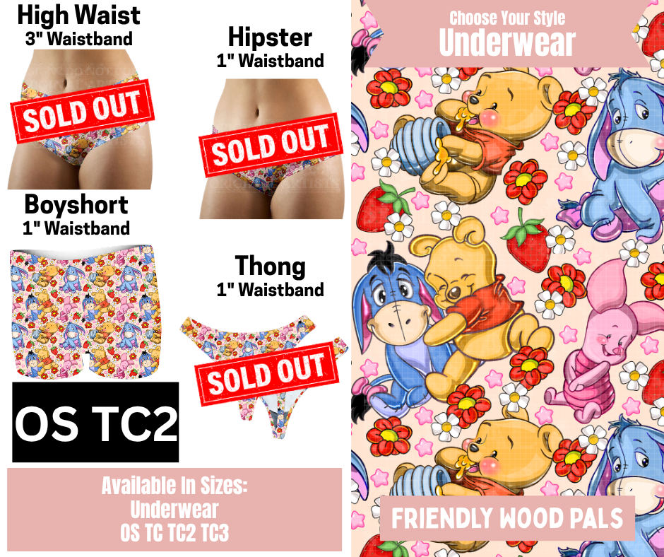 Friendly Wood Pals Boyshort Underwear
