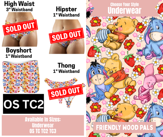 Friendly Wood Pals Boyshort Underwear