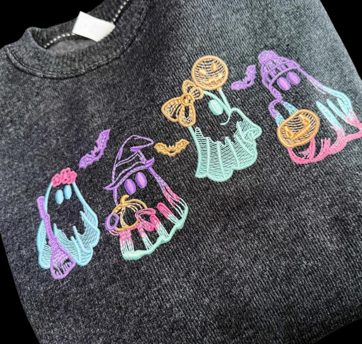 Faux embroidery ghosts