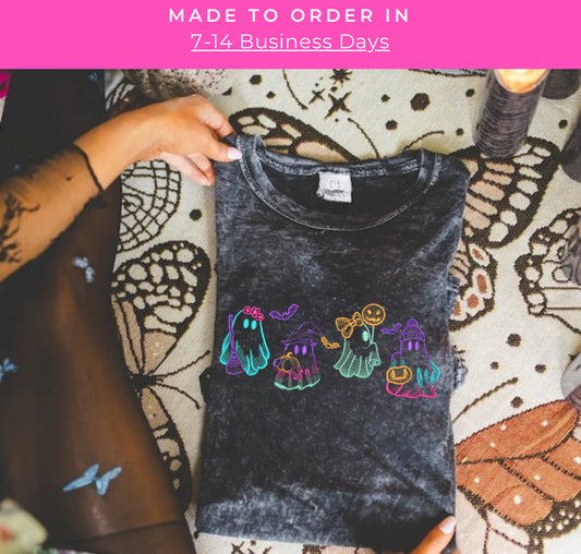 Faux embroidery ghosts