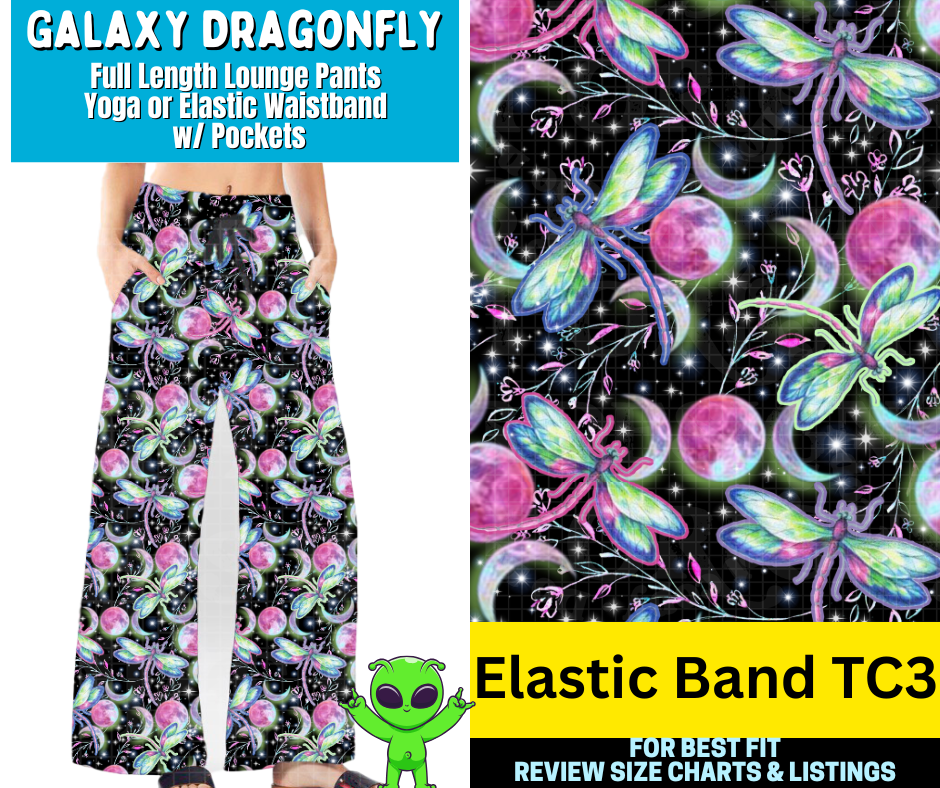 Galaxy Dragonfly Full Length Lounge Pants