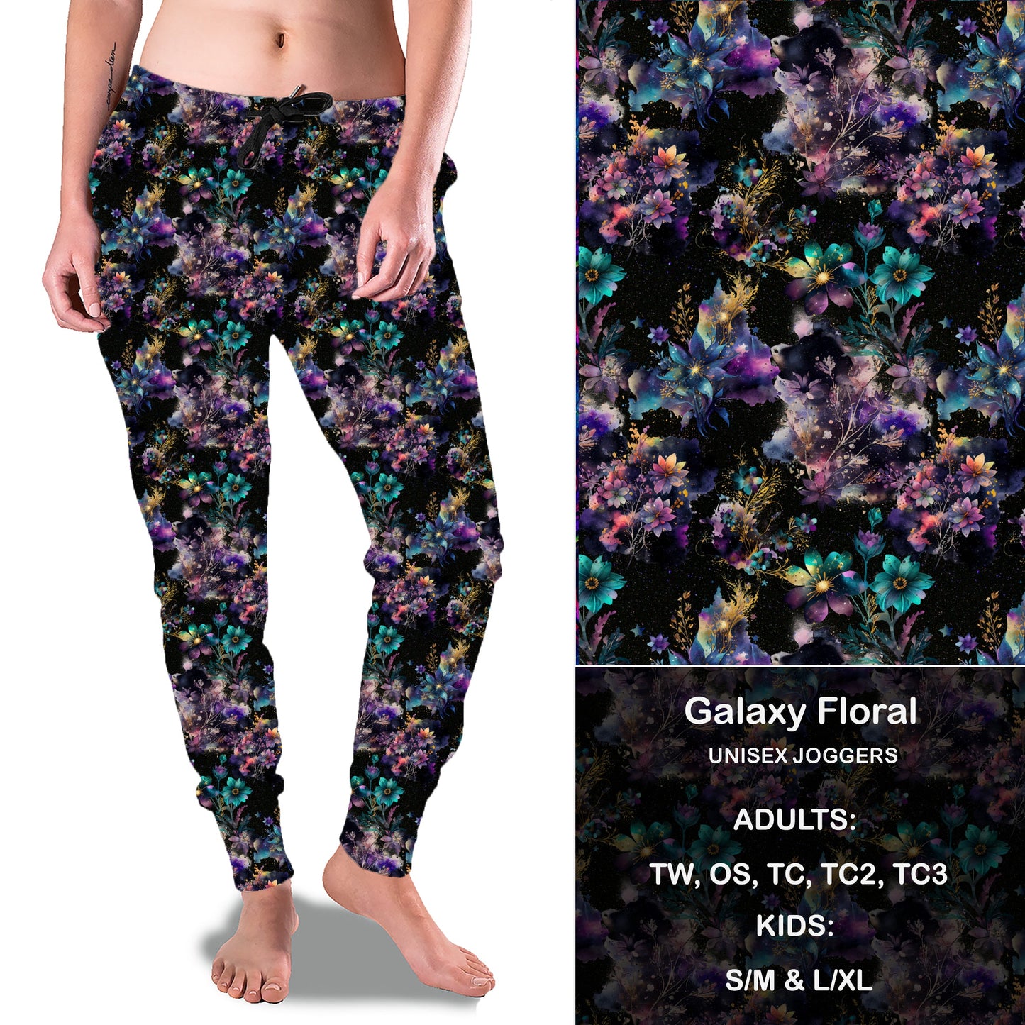 Galaxy Floral - Full & Capri Joggers Preorder Closes 6/14 eta Late July