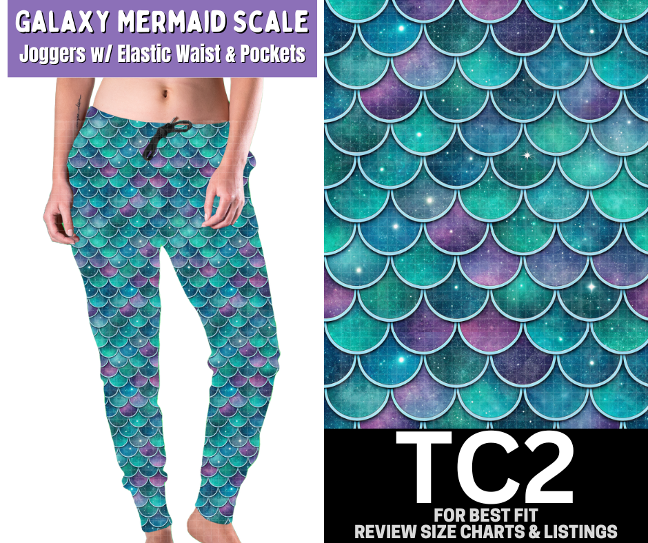 Galaxy Mermaid Scale Joggers