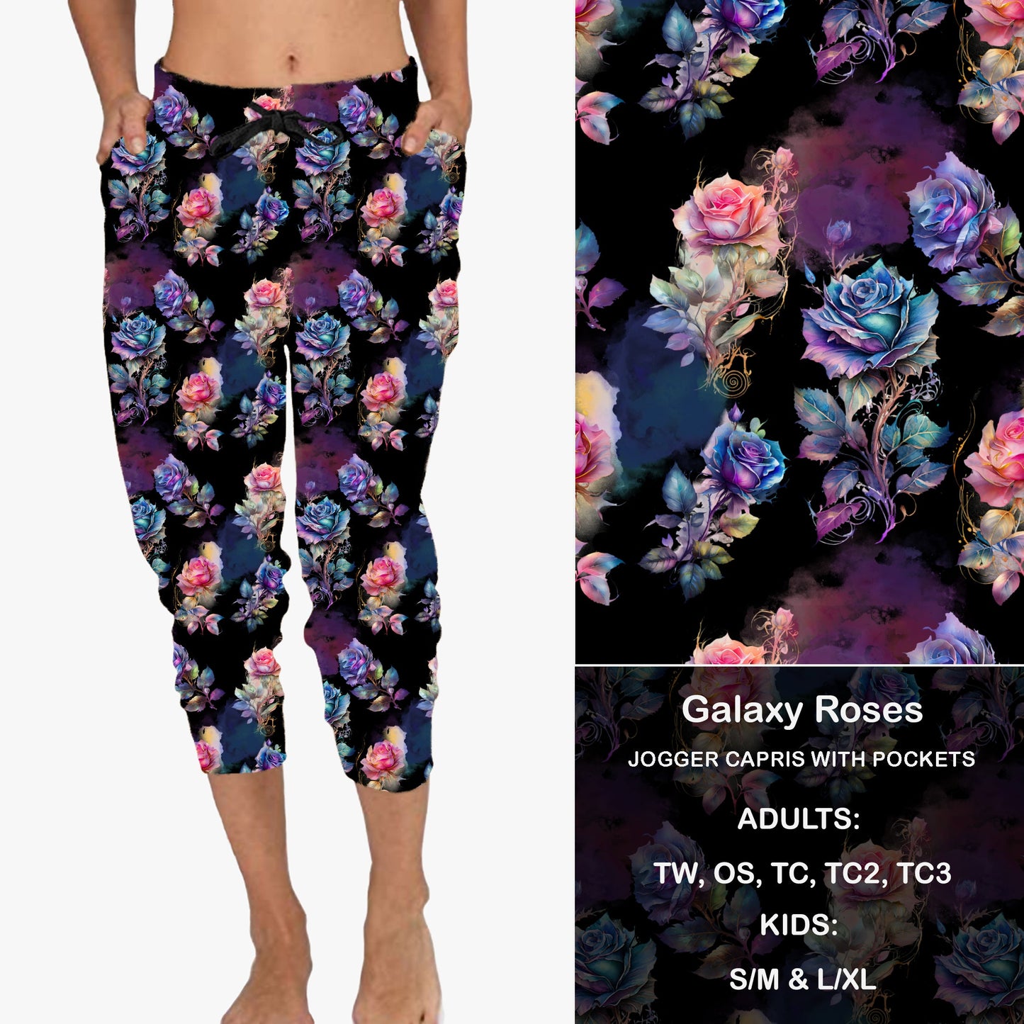 Galaxy Roses Full & Capri Joggers Preorder Closes 6/14 eta Late July