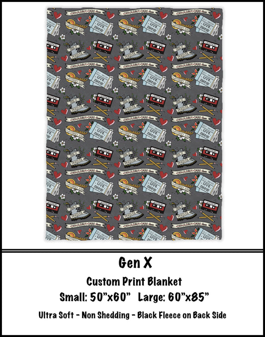 BG68 - Gen X Fleece Blanket - Preorder Closes 3/23 ETA: 8-10 weeks