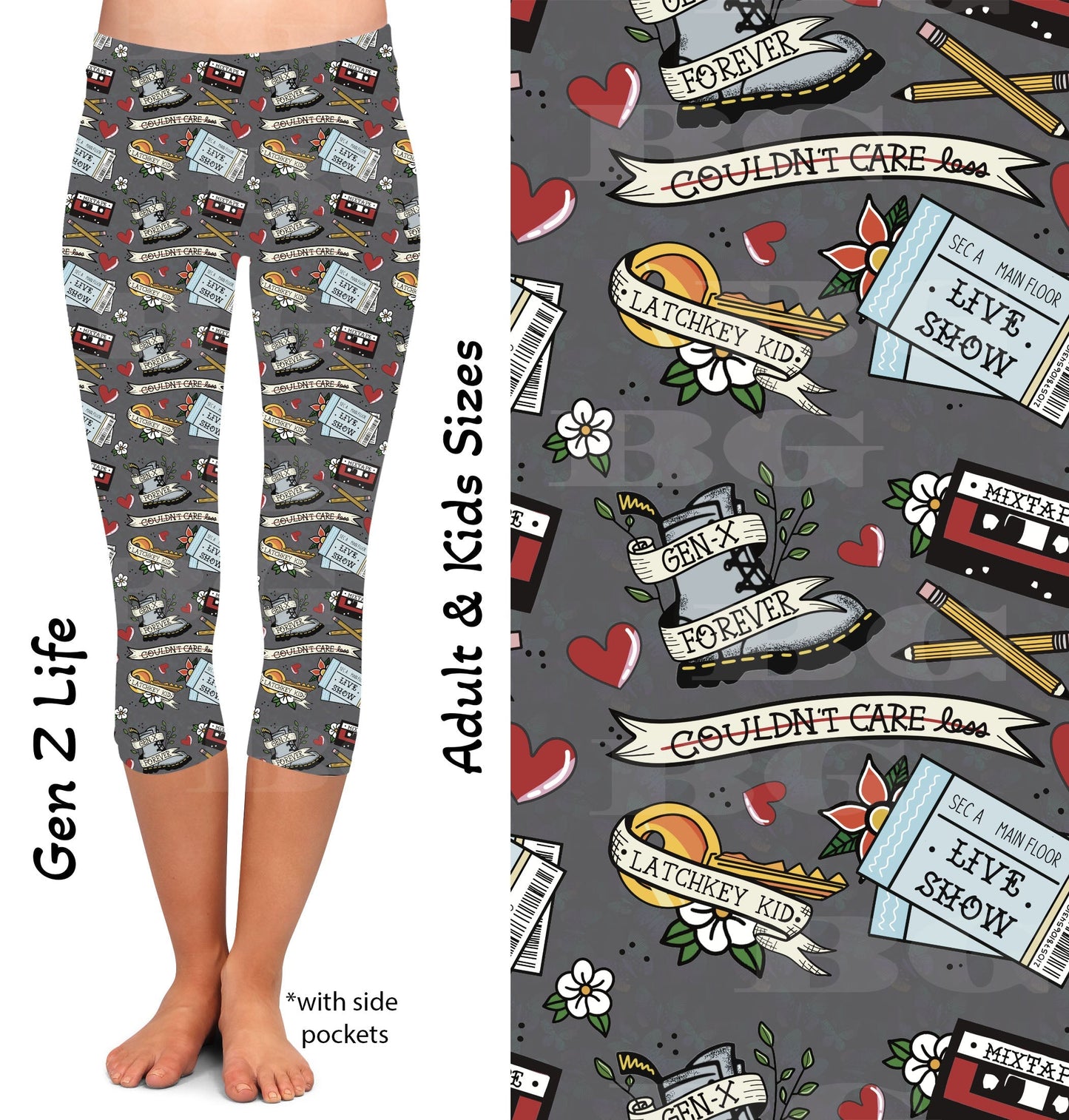 Gen X Life Capri Leggings with Pockets