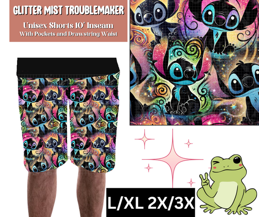 Glitter Mist Troublemaker Unisex Shorts