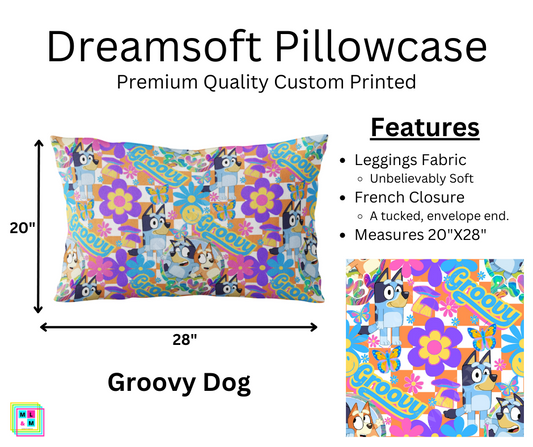 Groovy Dog Dreamsoft Pillowcase