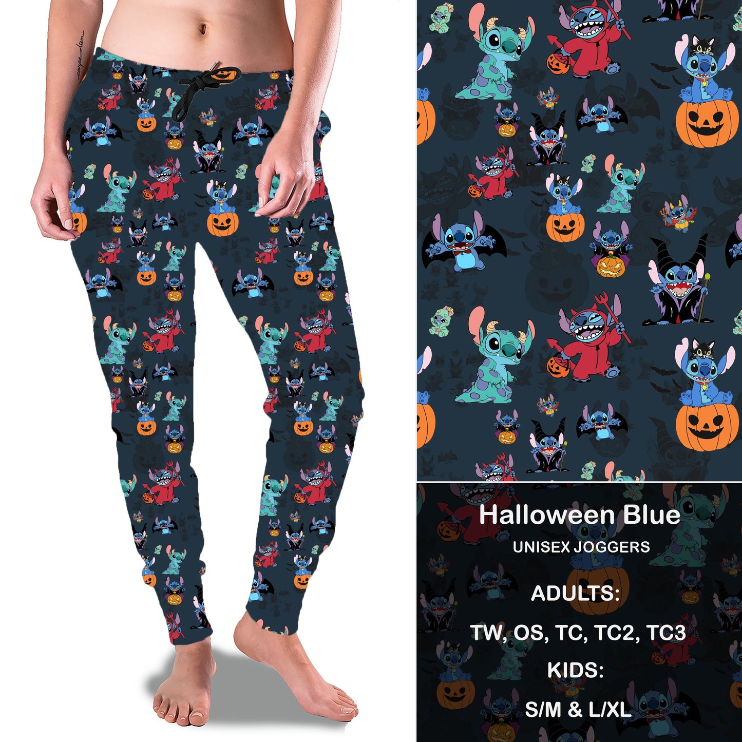 Halloween Blue Full Joggers Preorder Closes 7/27 eta Beginning September