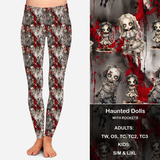 Haunted Dolls - Leggings with Pockets Preorder Closes 8/28 eta 4-6 weeks