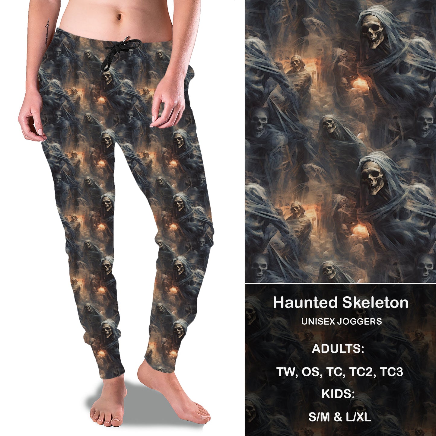 Haunted Skeleton Full Joggers Preorder Closes 7/31 eta September