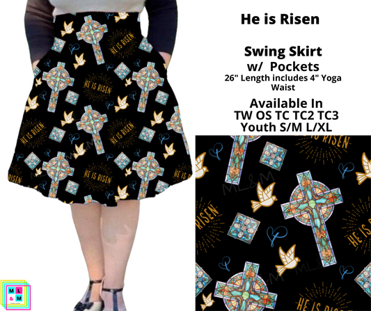 He Is Risen Swing Skirt