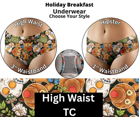 Holiday Breakfast High Waist Underwear