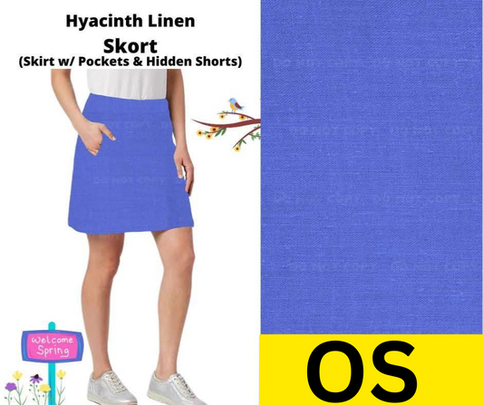 Hyacinth Linen Skort