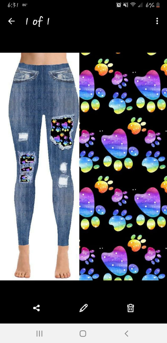Hidden Paws Jean Capri