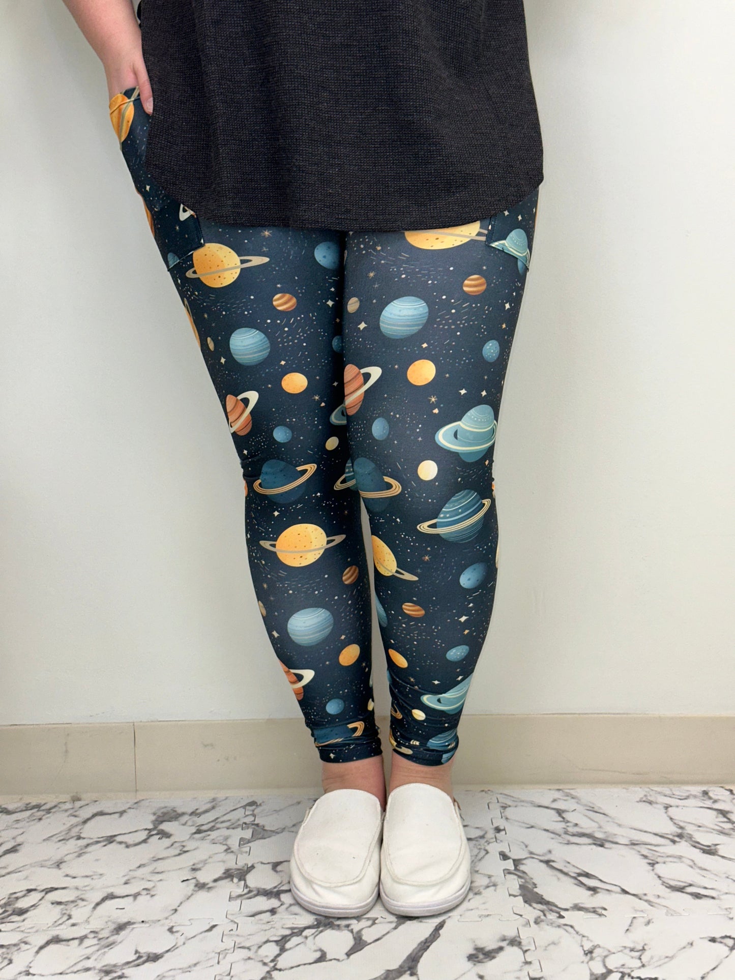 Cosmic Planet Leggings w/ Pockets