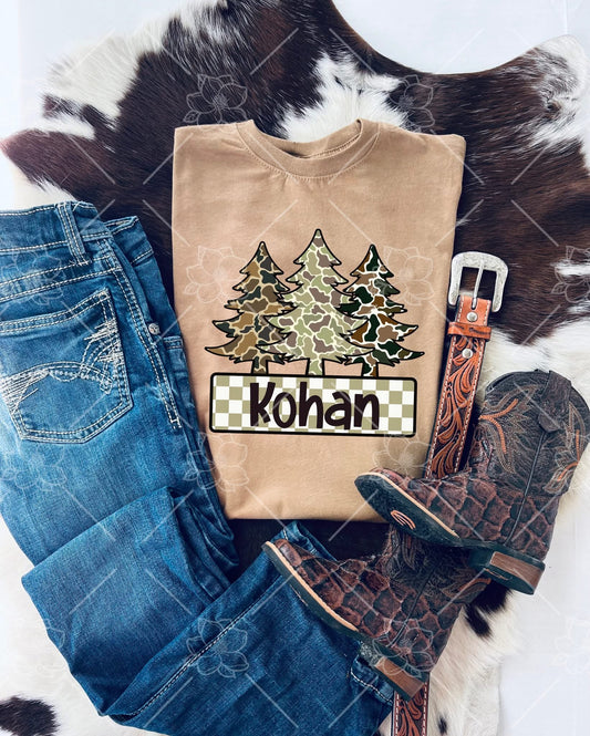 C54 camo tee custom  - Youth