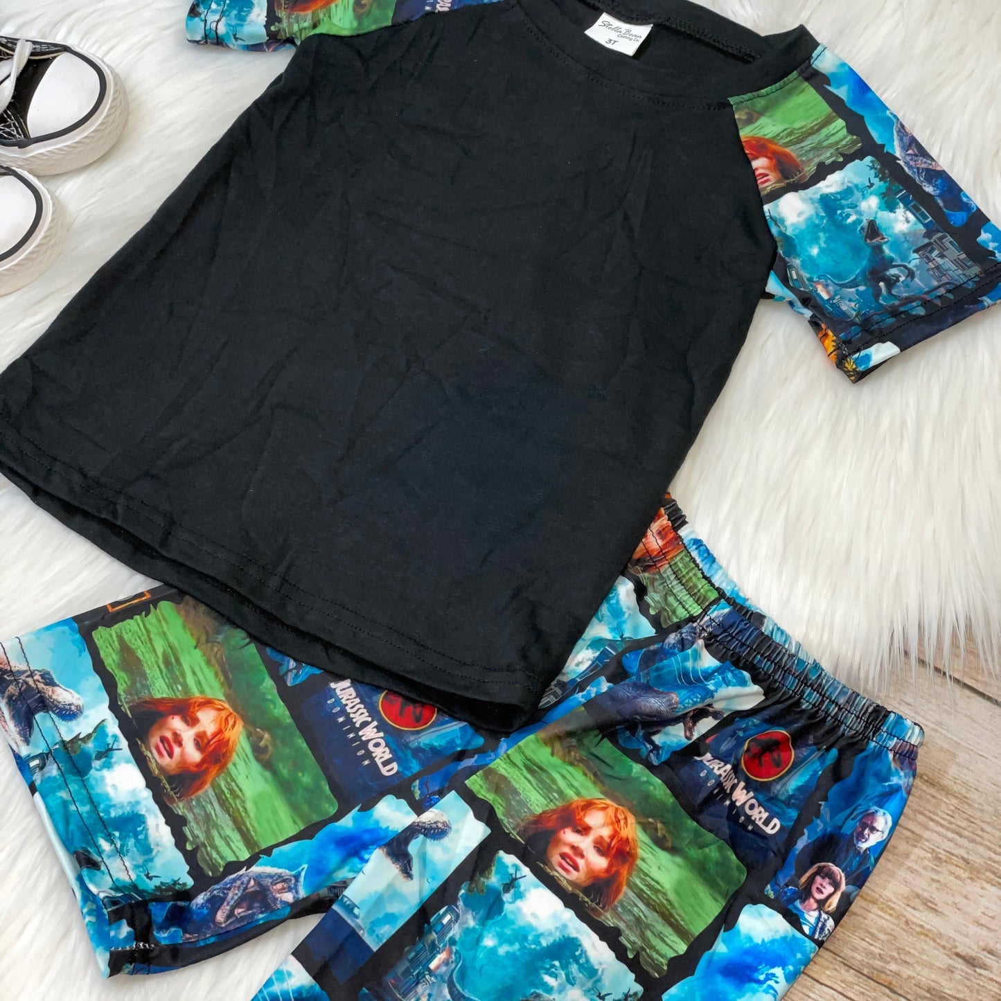 Dinosaur Movie Boy's Printed Tee and Short Set