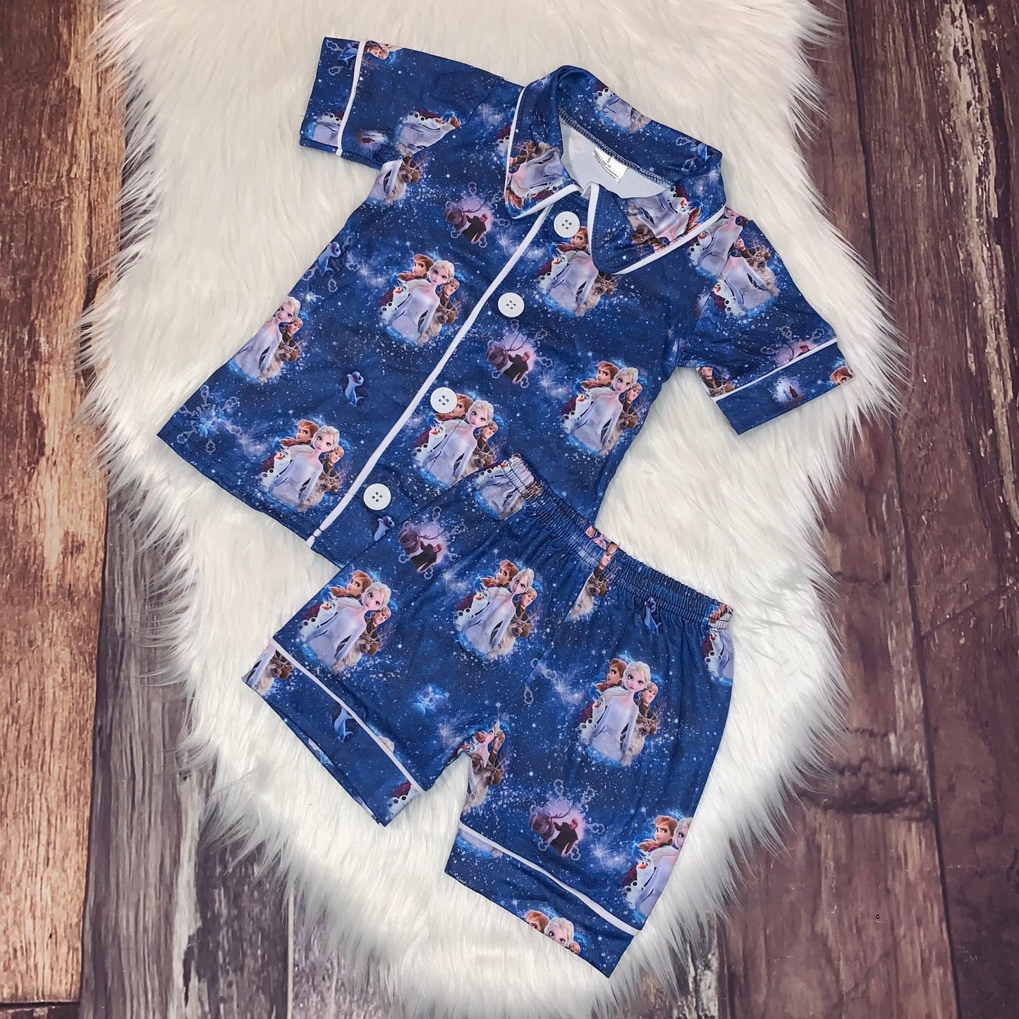 Ice Princess Button Up Loungewear Set