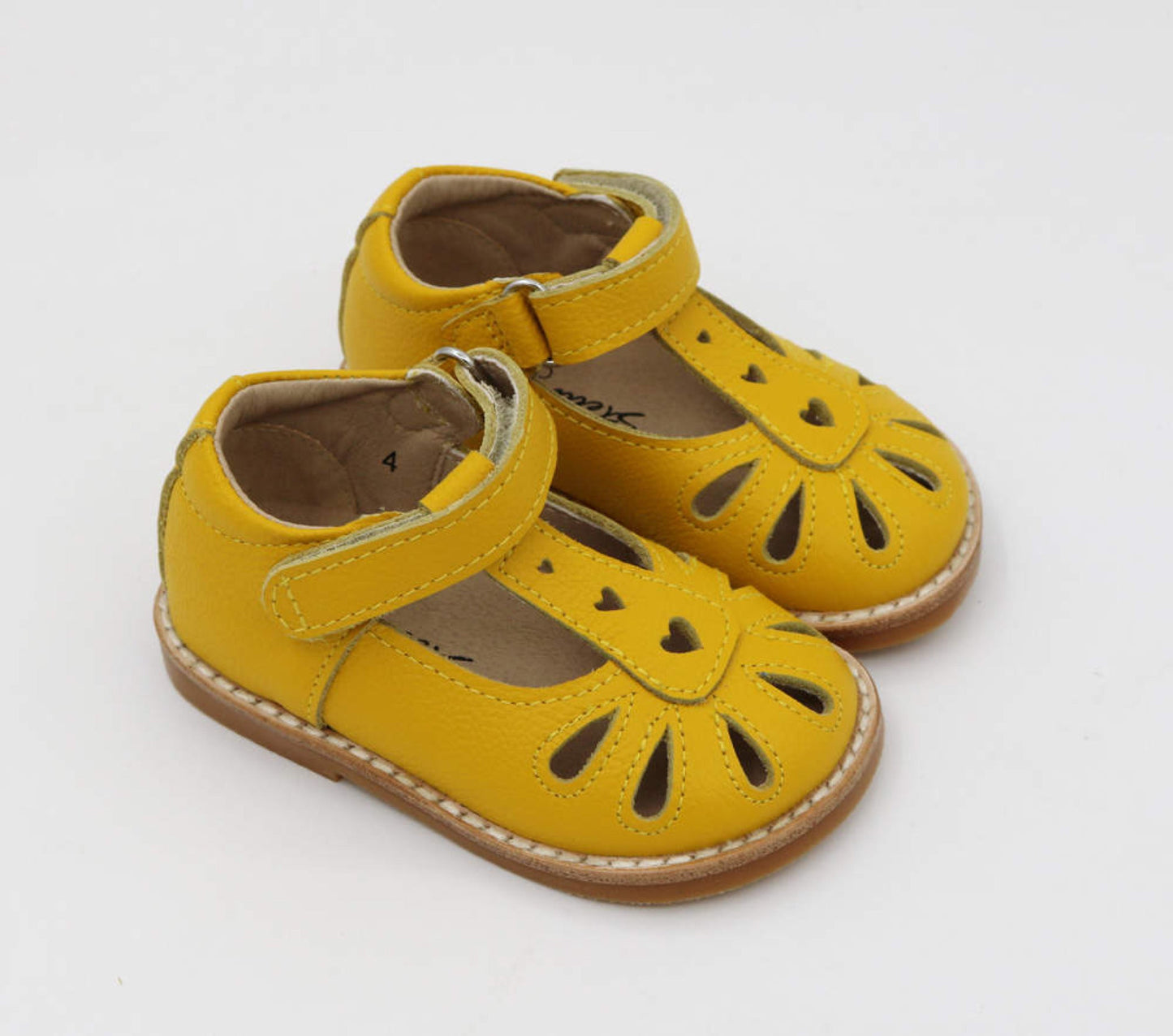 Stella T-Strap Teardrop Shoe - Yellow
