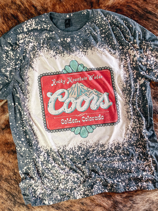 Rocky Mountain Water Graphic Bleached