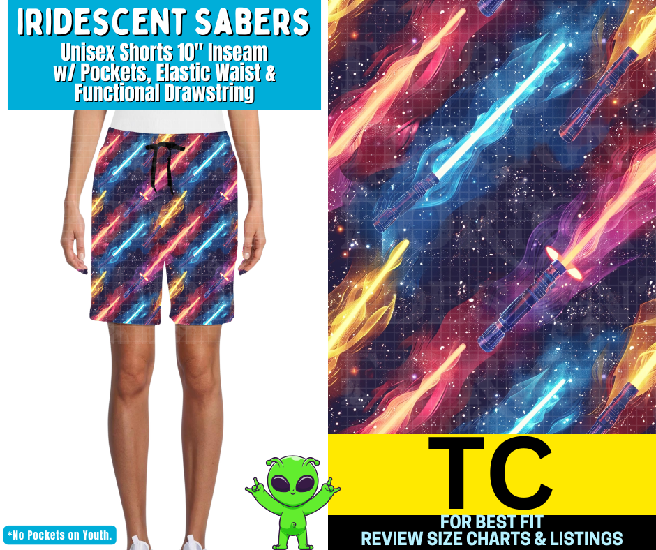 Iridescent Sabers Unisex Shorts
