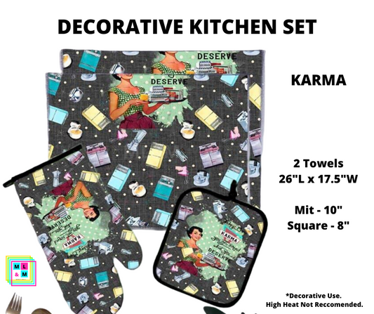 Karma - Decorative Kitchen Set