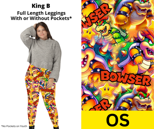 King B Full Length Leggings w/ Pockets