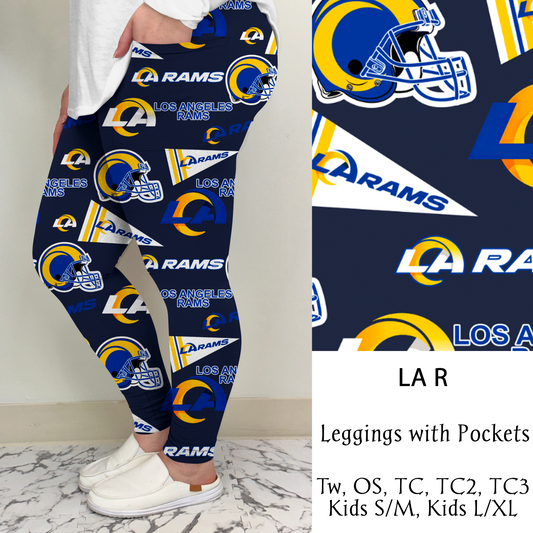 LA R Football Leggings/Capri/Joggers | Run ends 8/16 | ETA Late September