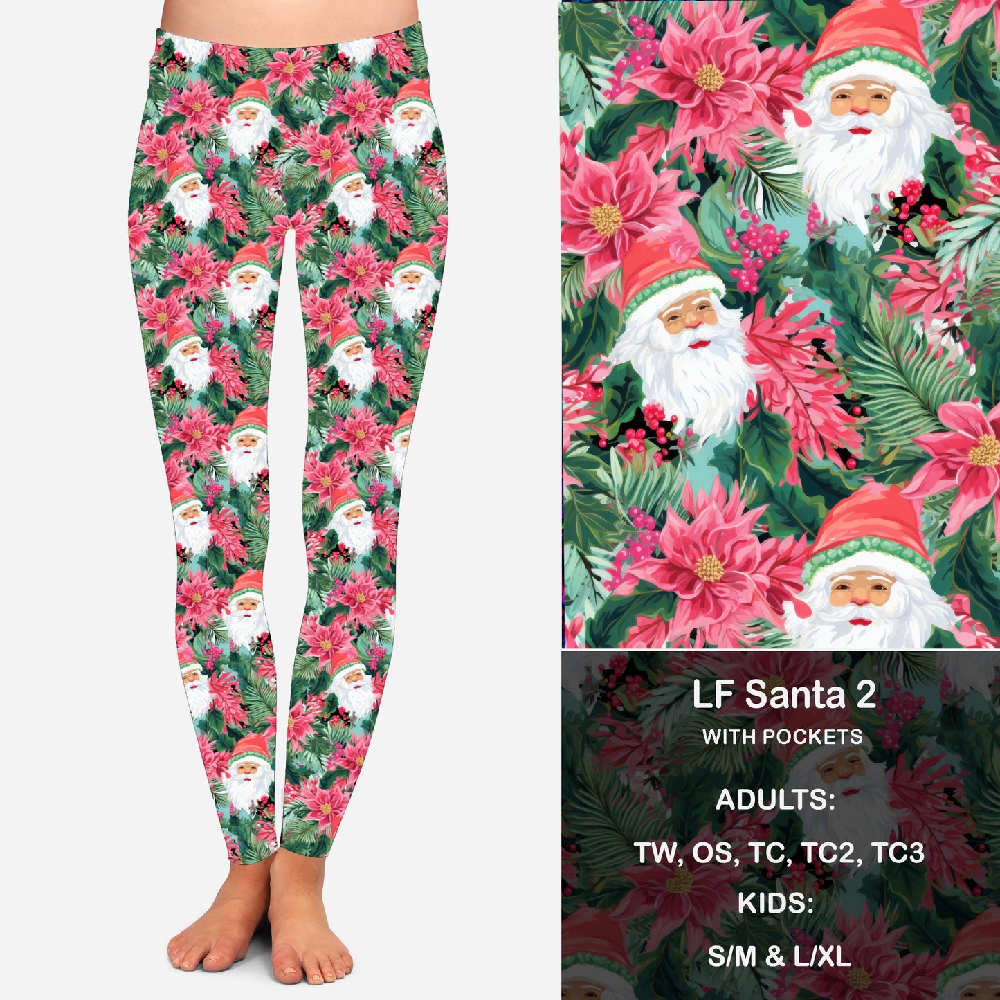 LF Santa 2 Leggings & Capris with Pockets Preorder Closes 9/6 eta early Oct.